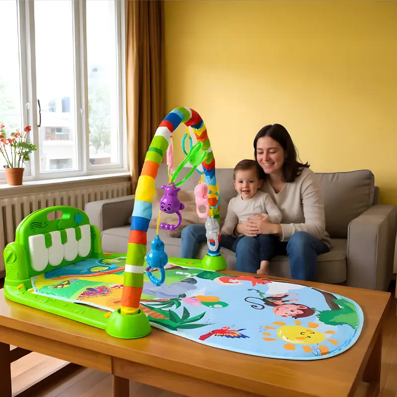 Gimnasio Musical para Bebés – Juego divertido que desarrolla su mente y calma su llanto