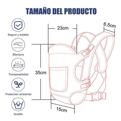 Porta Bébé Multifuncional - 6 En 1 - Kangourou 👶