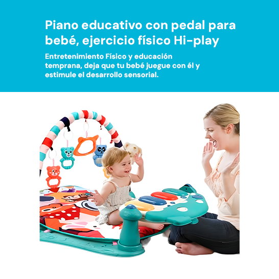 Alfombra Gimnasio para Bebé | Desarrollo sensorial y motor para tu bebe
